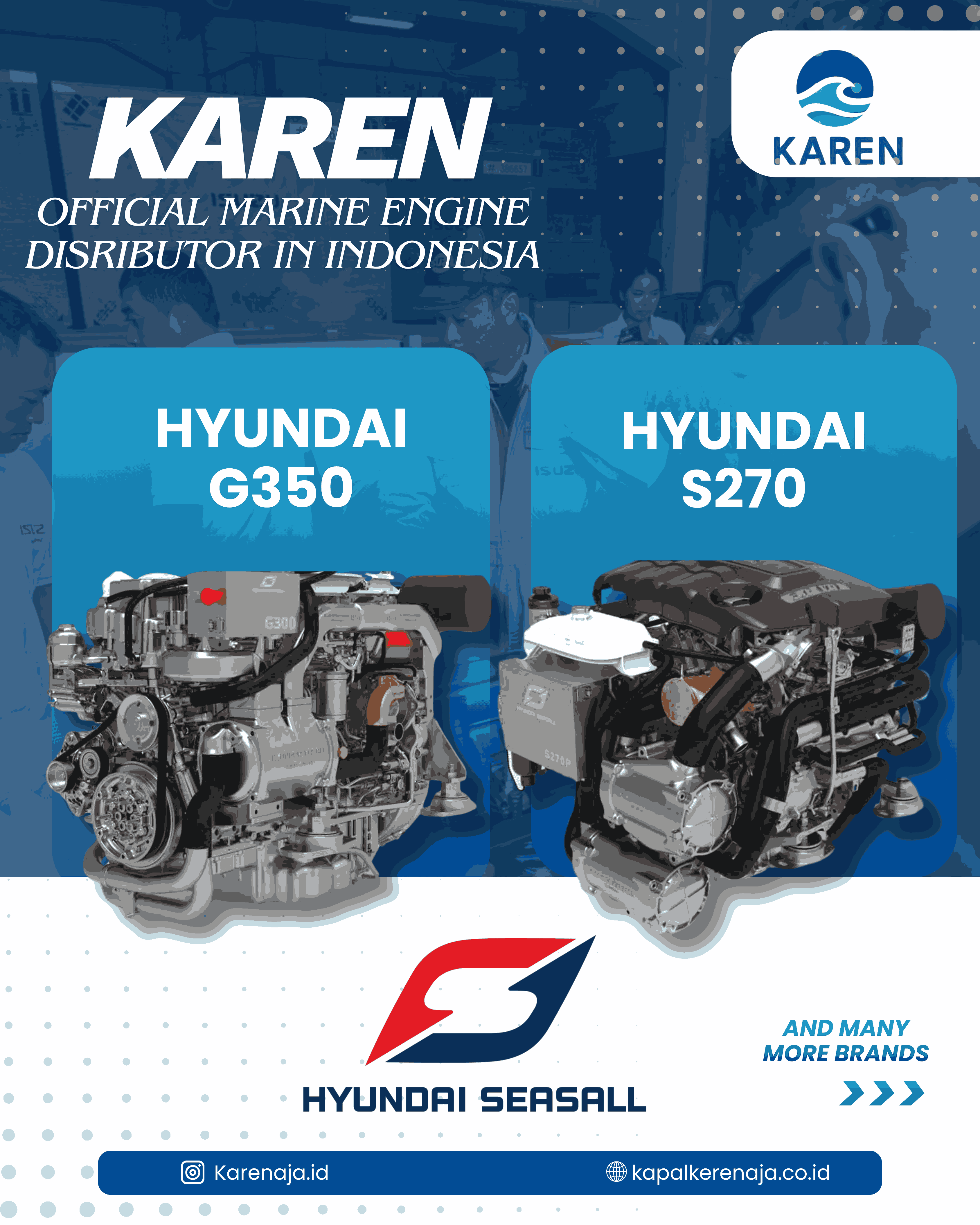 KAREN: Distributor Resmi Hyundai Marine Engine di Indonesia untuk Kapal Lebih Tangguh dan Andal