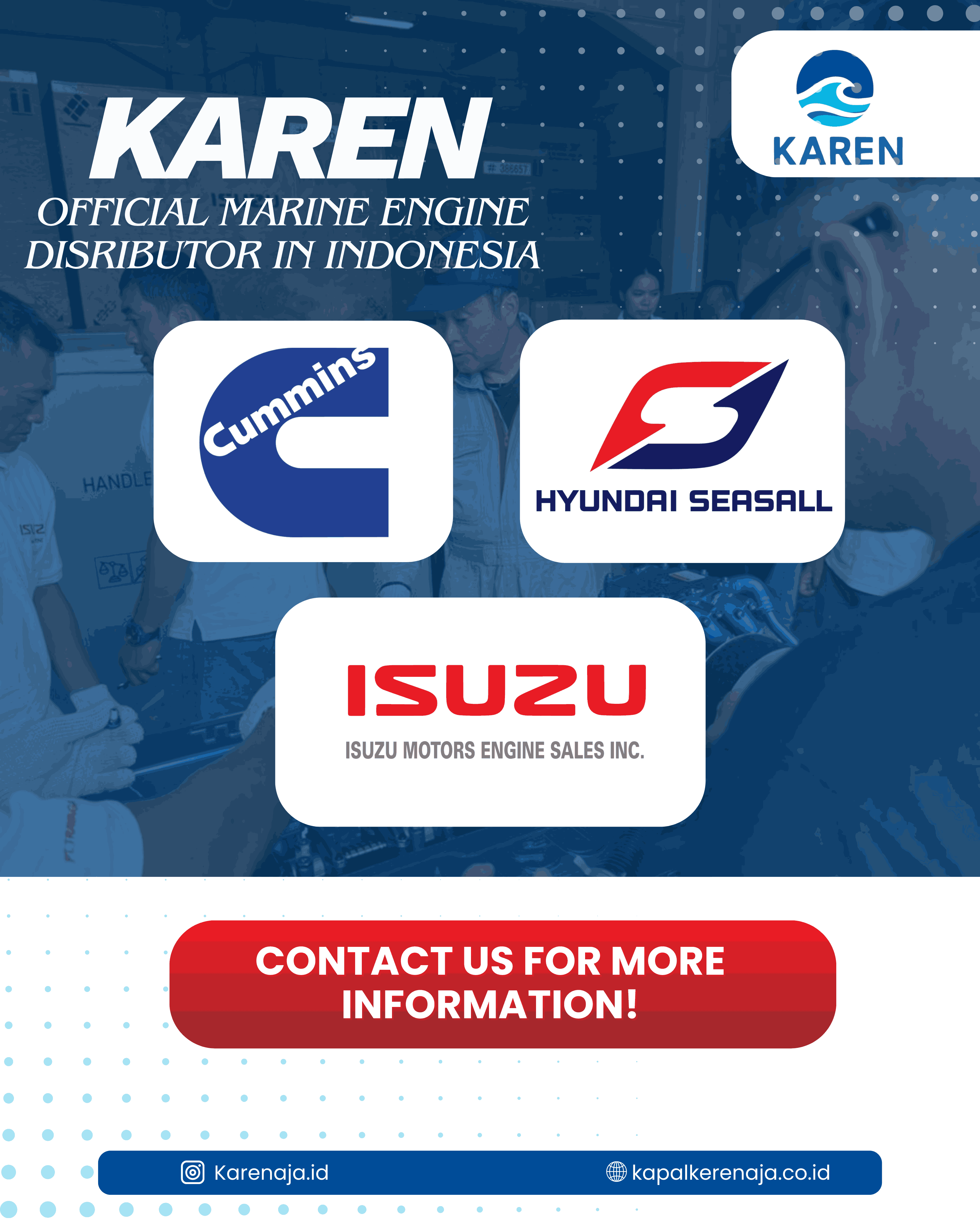 KAREN: Official Distributor Marine Engine Terkemuka untuk Pasar Kapal Indonesia