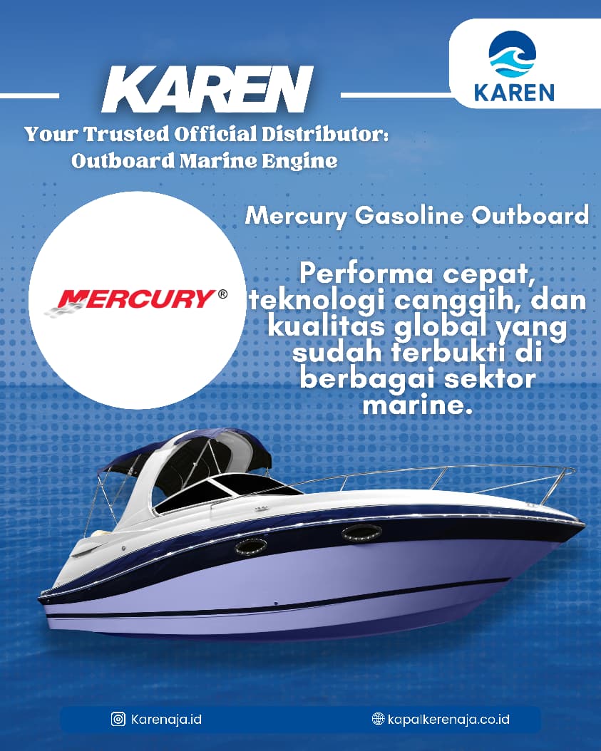 Mercury Gasoline Outboard: Performa Terbaik dari Distributor Outboard Marine Engine Terpercaya di Indonesia